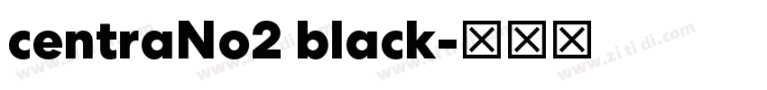 centraNo2 black字体转换